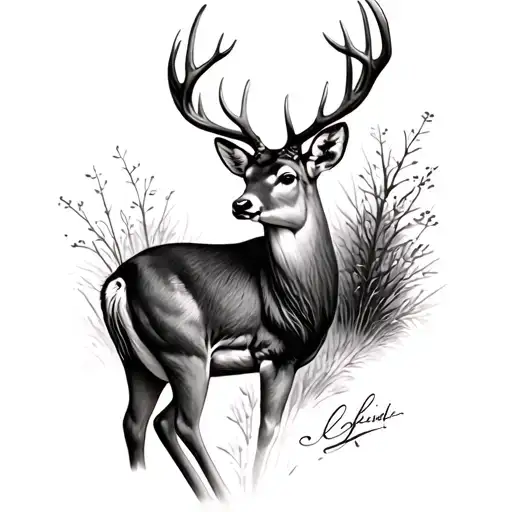 Realistic Deer Track