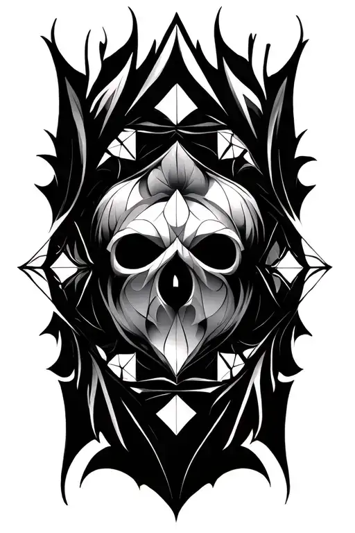 Black Sacred Geometry Patterns