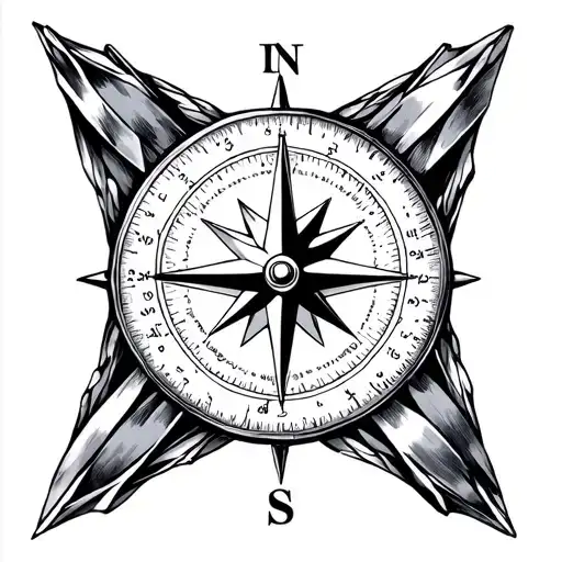 Compass Inside Dimond