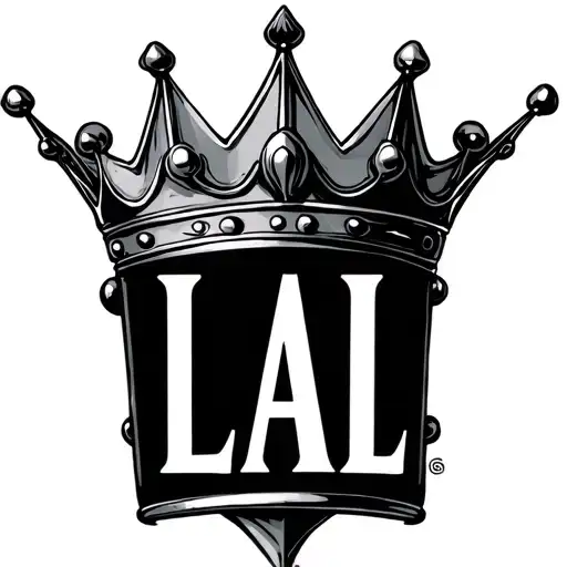 Simple Crown With The Letters Lal