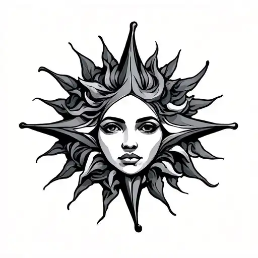 Three Star And Sun With Alibata Pholinisian