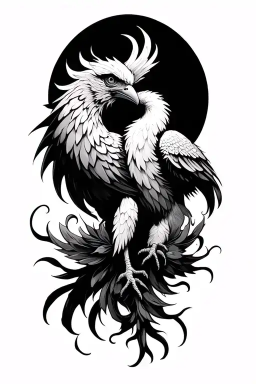 Phoenix Bird Shoulder Sleeve