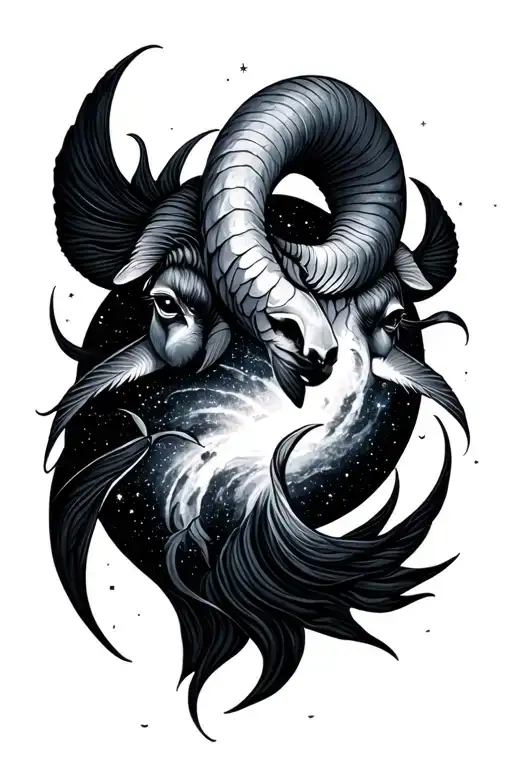 Aries And Pisces Galaxy Filled Sky