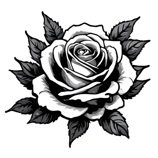 Mano Cornuto With A Rose