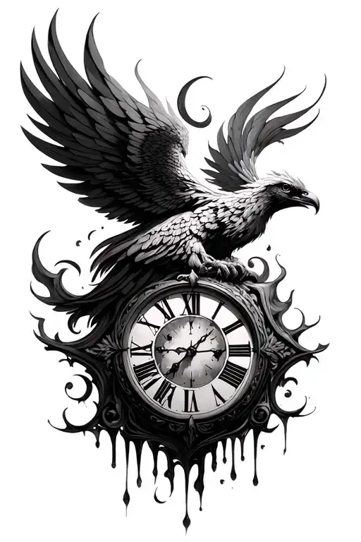 Phoenix Melting Clock