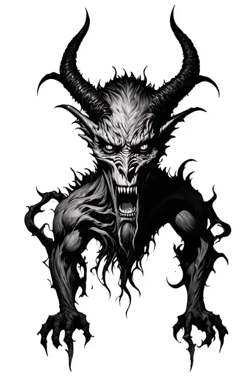 Demon Of Wrath With The Eyes Blurred Our