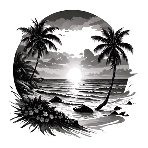 Sunrise Coffe Nature Beach