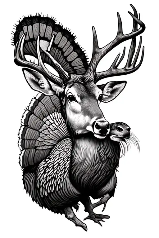 Deer And Turkey Tracks