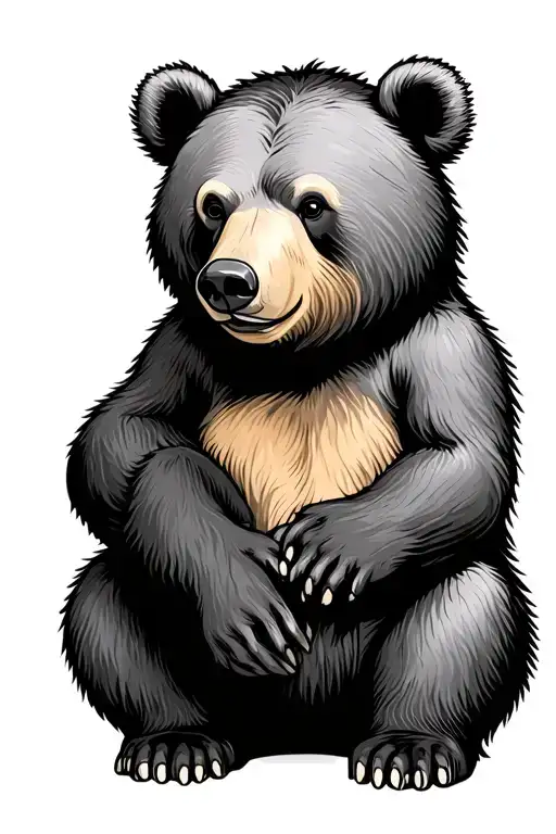 Bear Sitting Together