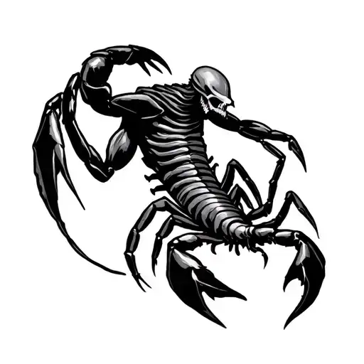 Scorpion Fighting Grim Reaper