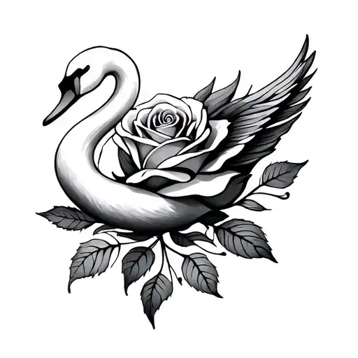 Rose Intertwined B R T Swan