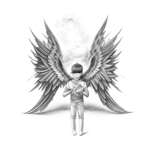 One Boy With Two Boy Angel