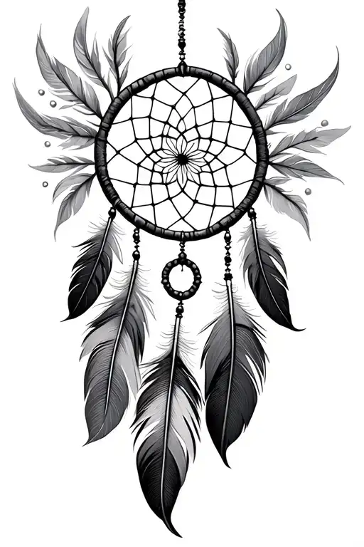 Dreamcatcher Withe Feathers