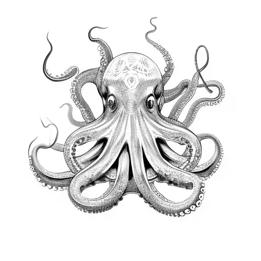 Octopus Stretching Out Its Tentacles