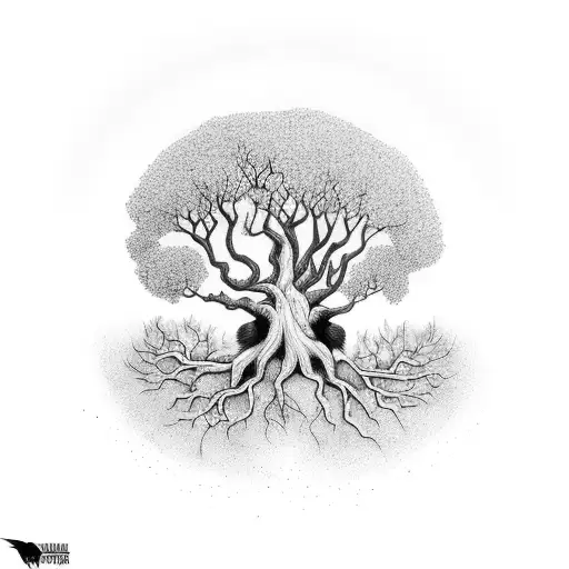 Cherri Tree With Ravens