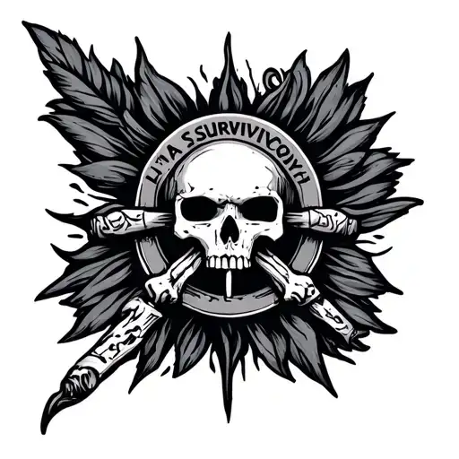 I'm A Survivor Symbol Surrounded