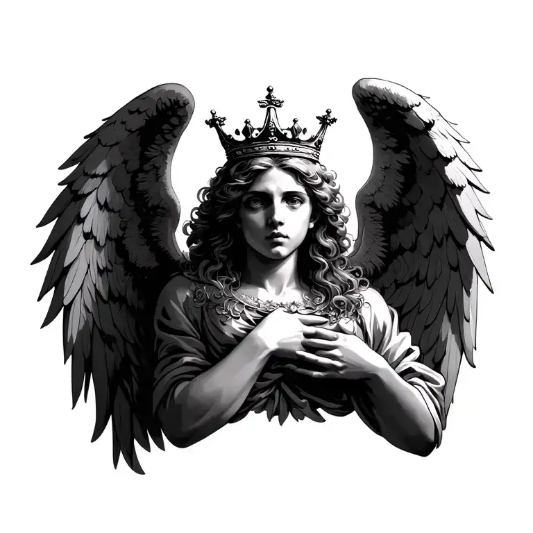 Angel Holding Crown
