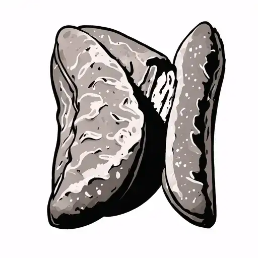 His And Hers Cartoon Pita Bread