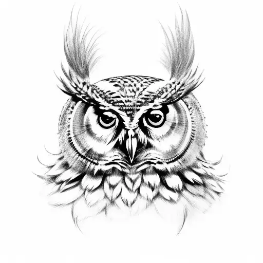 Owl On To Of A Crown