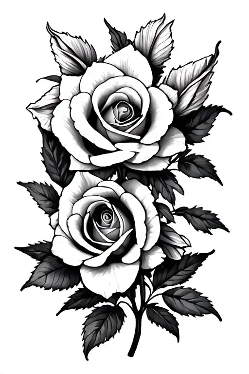 Rose And Narcissus Flowers