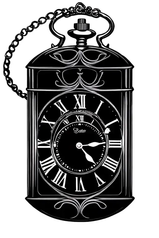 Pocket Watches Children Filigree Lines