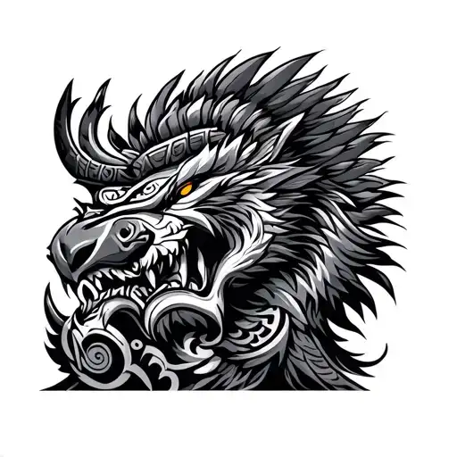 Totem Animal Battle Scene