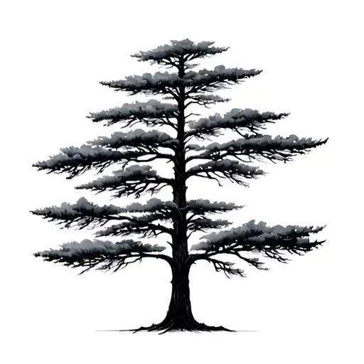 Minimalist Pine Tree Silhouette