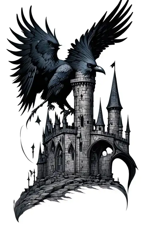 Gothic Style Castle Raven