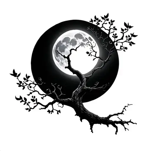 Libra Moonlit Tree