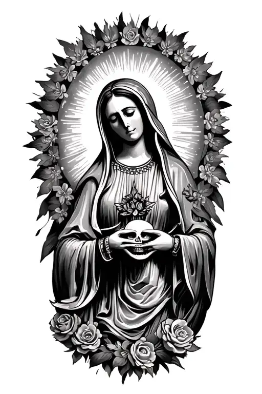 Virgin Of Guadalupe And Death