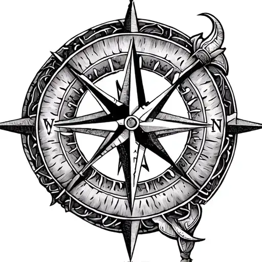 Nordic Vegvisir Viking Compass
