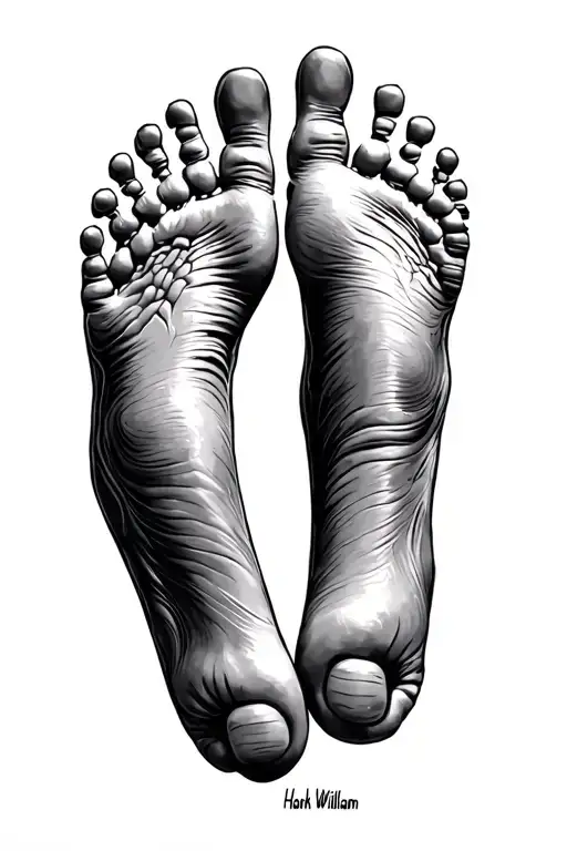 Infant Footprints Walking With Hank William 2024 Written