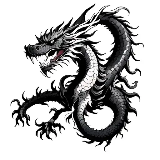 Japanese Dragon Full Arm