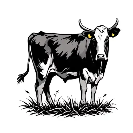 Cow Tag Design Incorporating Elements