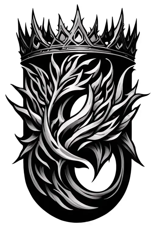 Tribal Pattern Faith Thorn Crown