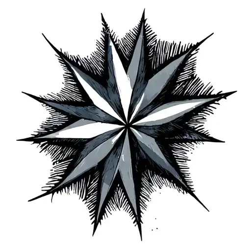 Fine Line Stars Forming The Shape