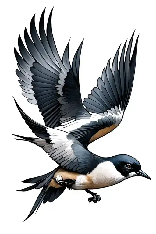 4 Swallow Bird Flying