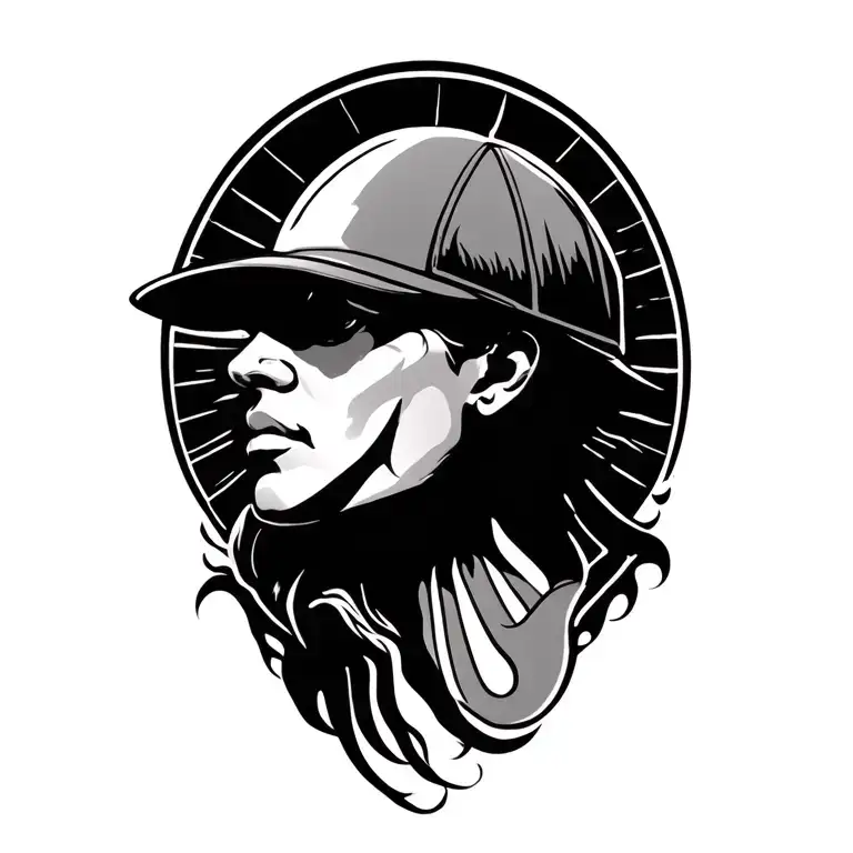 Sun Rays Shoulder Cap Into Chest