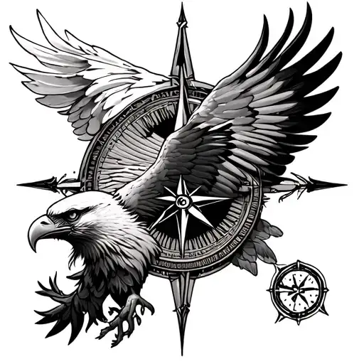 Archer Forest Mount Compass Eagle Sleeve