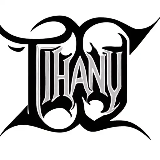 Create A Tattoo Design For Word 'Thanu' In Different Styles