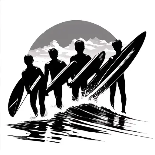 5 Brothers That Love To Surf From Colorado Mountains Simple Black And White