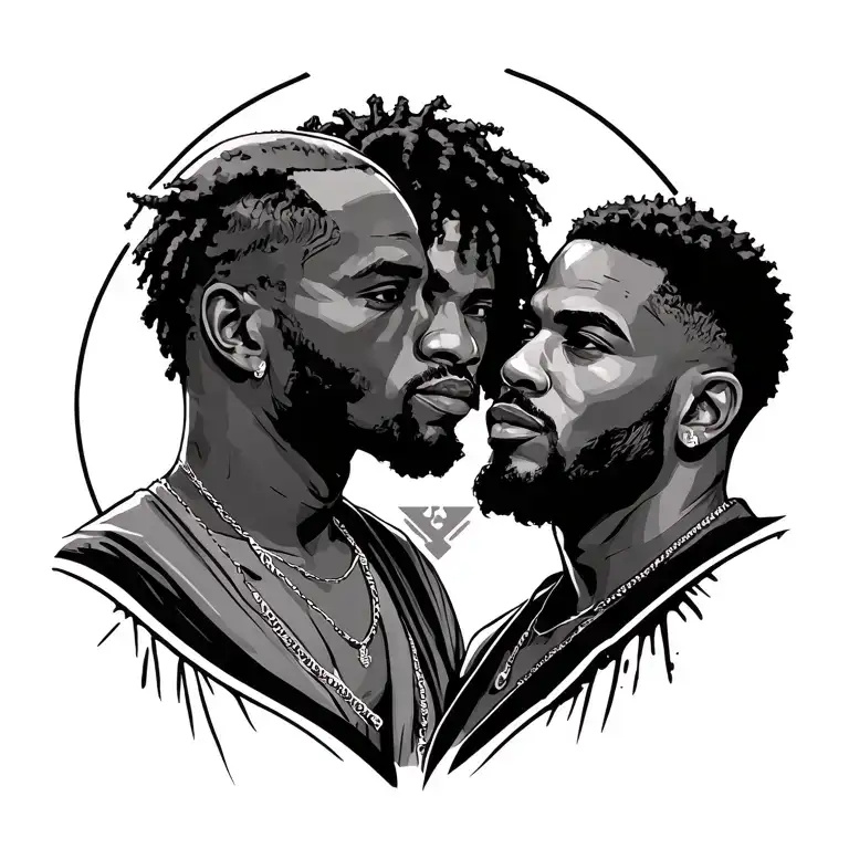 Thee Black Guys Live Together