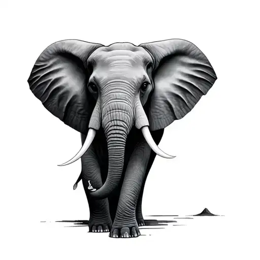 Elephant And Soft Watch Dali Tattoo Reference