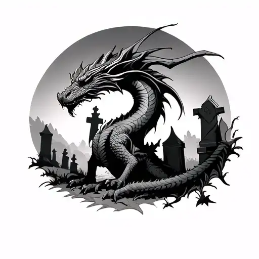 Dragon Cemetery Scene
