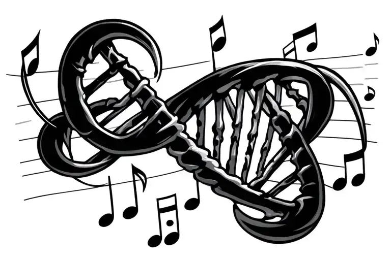 Music Score And Dna