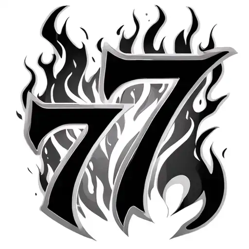Fire And 777 Symbol Within