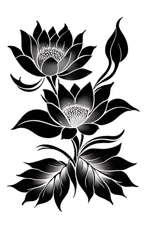 Henna Style With Lotus Flower