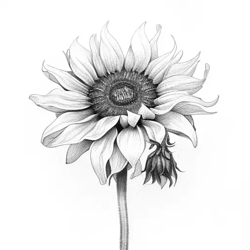 Sunflower And Gladiolus And Poppy Flower