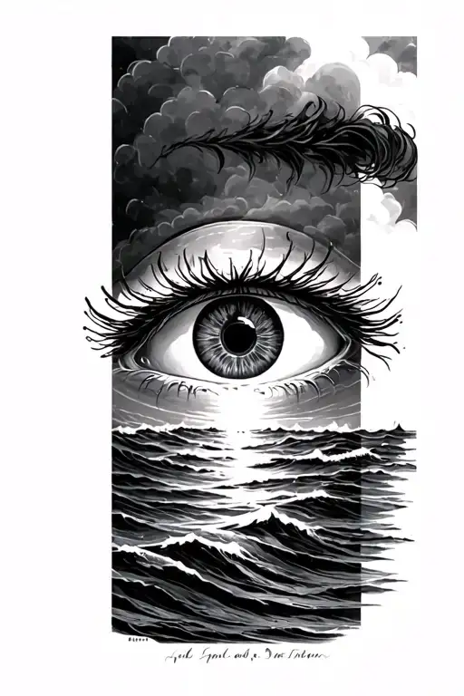 Eye In A Ocean Scene