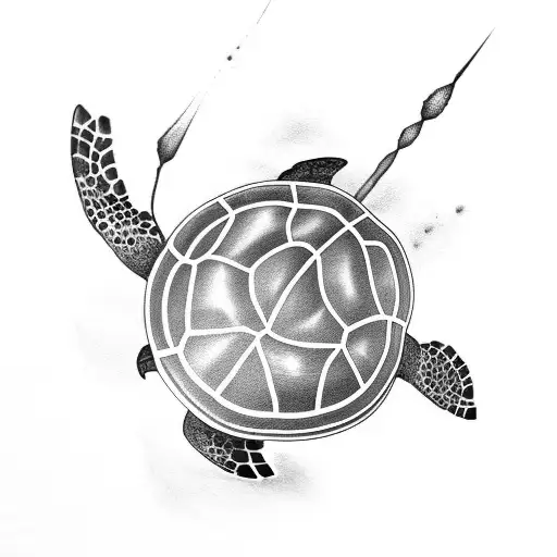 Turtle With Lavender